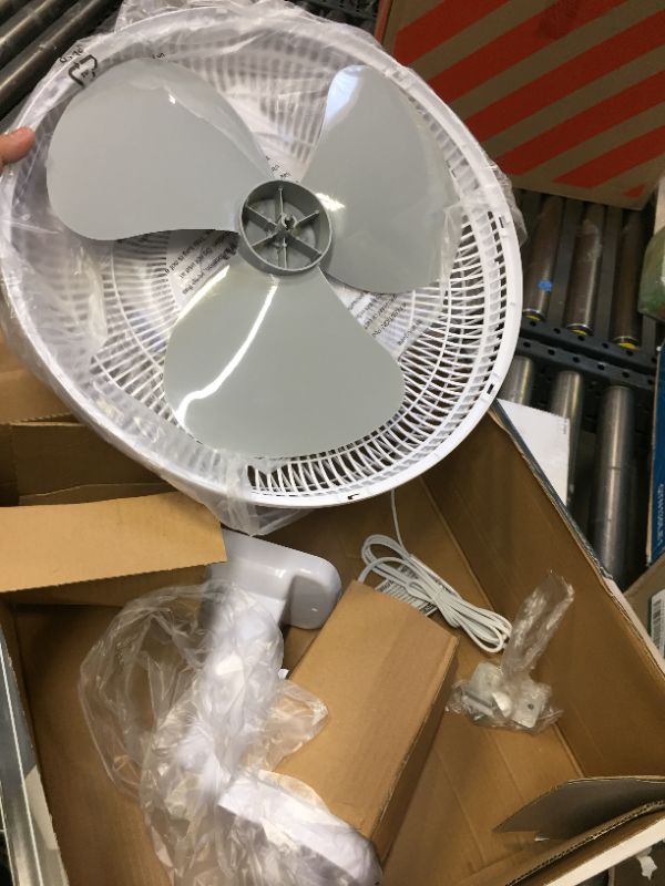 Photo 2 of 16 in. Indoor Wall Mount Fan with Remote Control - Quiet Operation