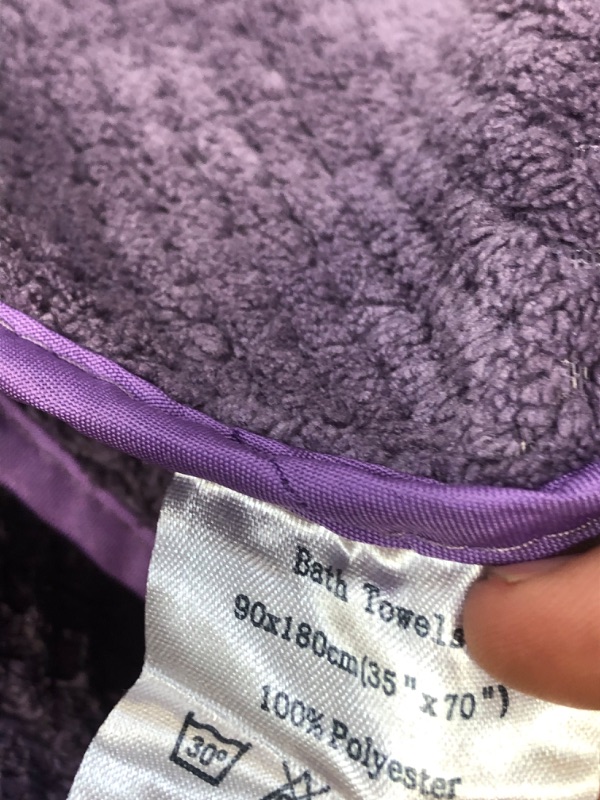 Photo 1 of 35*70 PURPLE BATH TOWEL