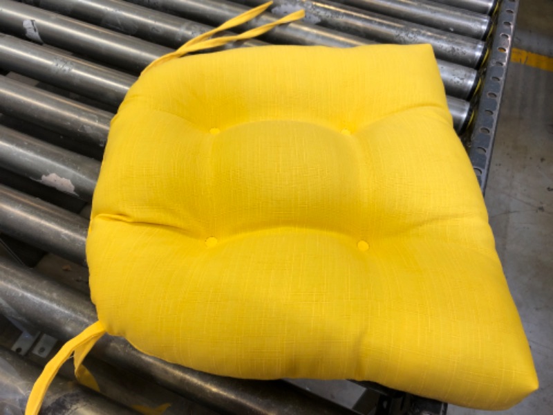 Photo 1 of Pillow Perfect Chair Pad Yellow