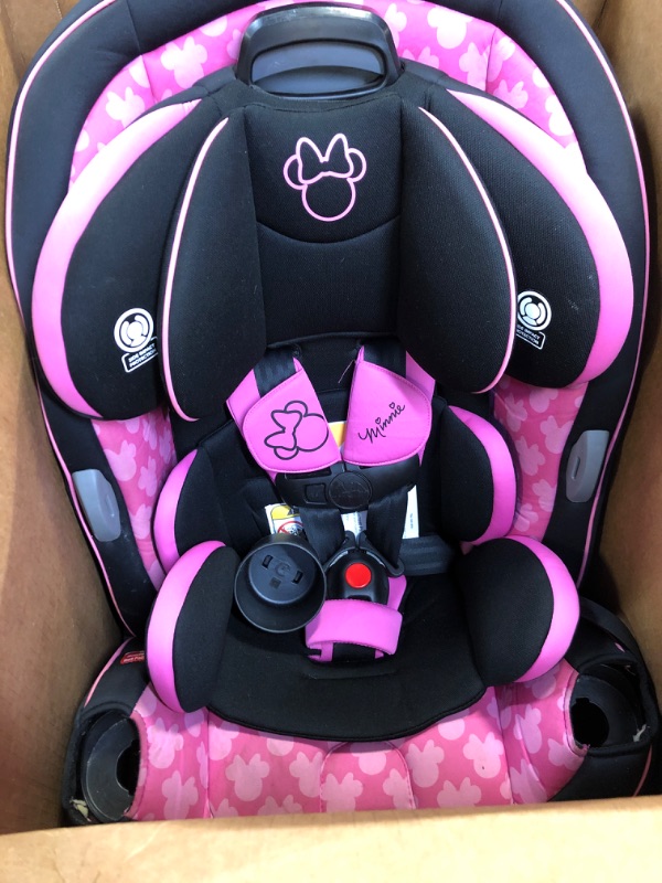 Photo 2 of Disney Baby Grow and Go All-in-One Convertible Car Seat, Rear-facing 5-40 pounds, Forward-facing 22-65 pounds, and Belt-positioning booster 40-100 pounds, Simply Minnie