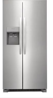 Photo 1 of Frigidaire 22.3-cu ft Side-by-Side Refrigerator with Ice Maker (Stainless Steel) ENERGY STAR
