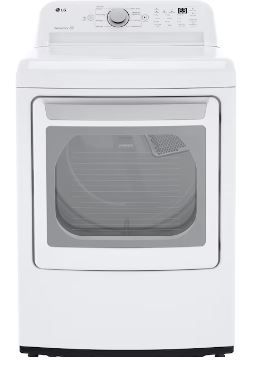 Photo 1 of LG 7.3-cu ft Side Swing DoorGas Dryer (White) ENERGY STAR