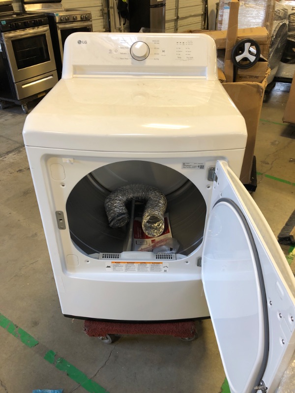 Photo 2 of LG 7.3-cu ft Reversible Side Swing Door Gas Dryer (White) ENERGY STAR
