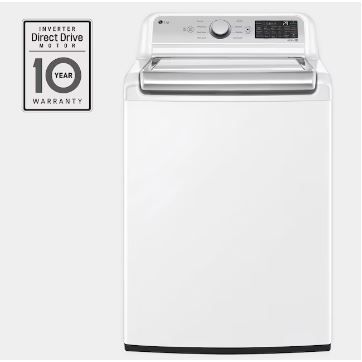 Photo 1 of LG TurboWash3D 5.5-cu ft High Efficiency Impeller Smart Top-Load Washer (White) ENERGY STAR