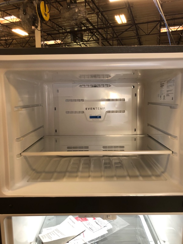 Photo 9 of Frigidaire Garage-Ready 18.3-cu ft Top-Freezer Refrigerator (Fingerprint Resistant Stainless Steel)