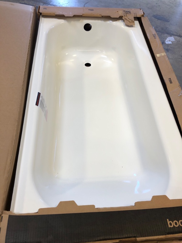 Photo 2 of Aloha 60 in. x 30 in. Soaking Bathtub with Left Drain in White
