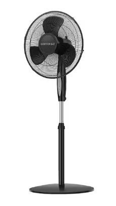 Photo 1 of 16 in. 3 Speed Digital Oscillating Standing Fan with Adjustable Height
