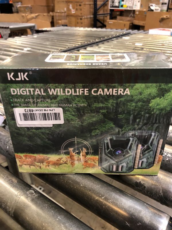 Photo 3 of KJK Trail Camera 24MP 1080P HD, Game Camera with Night Vision 0.2s Trigger Time Motion Activated 120°Wide-Angle, IP66 Waterproof Hunting Camera with 2.0''LCD Screen for Wildlife Monitoring Grey1