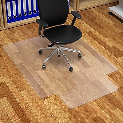 Photo 1 of FuturHydro Chair Mat for Hardwood Floor, 30" x 48" Clear Anti-Slip Computer Desk Chair Floor Mat, Easy Glide, Transparent Mats for Office, Home and Gaming Floors (with Lip)
