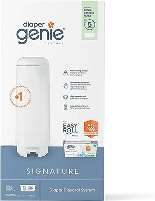 Photo 1 of Diaper Genie Bags Refills 270 Count (Pack of 3) with Max Odor Lock | Holds Up to 810 Newborn Diapers