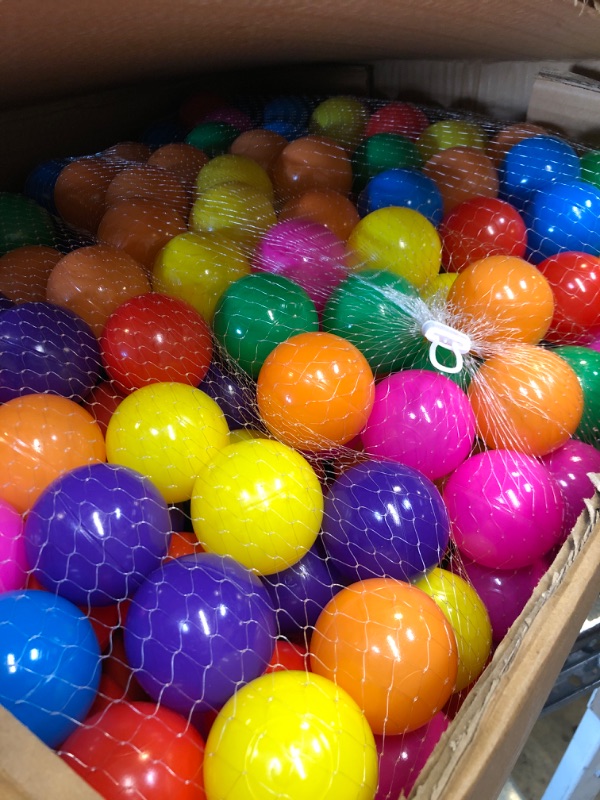 Photo 2 of Ball Pit Balls 500 Count Plastic Balls for Ball Pit Pets Play Toys,Non-Toxic Colorful BPA Free Playpen Balls for Toddlers Kids Birthday Party Decoration Tent Tunnels Pit Balls rainbow 500 pcs