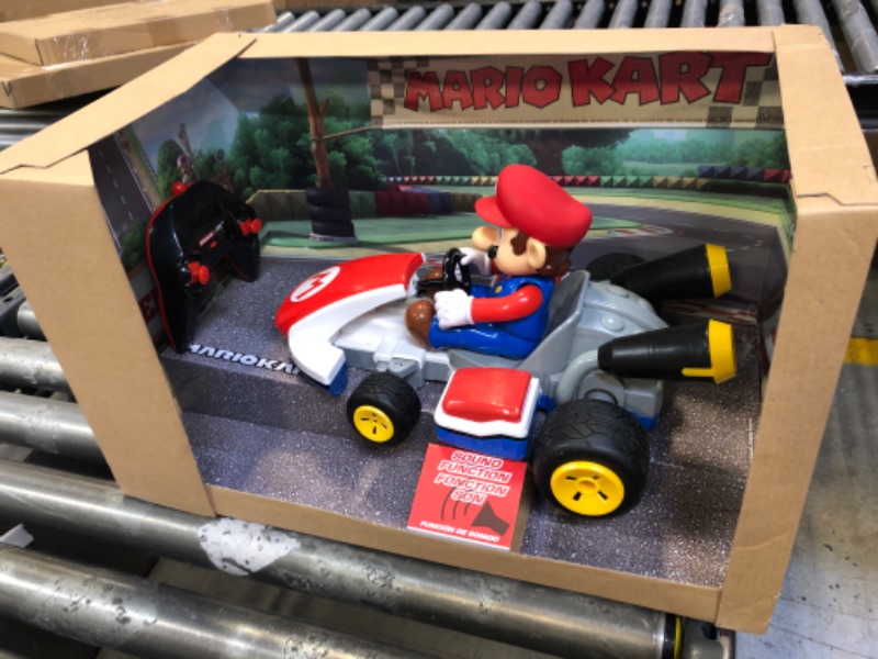 Photo 2 of Carrera RC Officially Licensed Mario Kart Racer 1: 16 Scale 2.4 Ghz Remote Radio Control Car Vehicle Mario Kart Race Kart - Mario