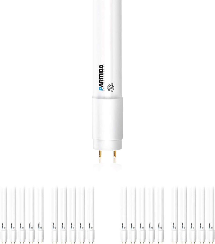 Photo 1 of Parmida LED Technologies 20-Pack 4FT LED T8 Ballast Bypass Type B Light Tube, 18W, UL-Listed for Single-Ended & Dual-Ended Connection, 2200lm, Frosted Lens, T8 T10 T12, UL - 5000K

