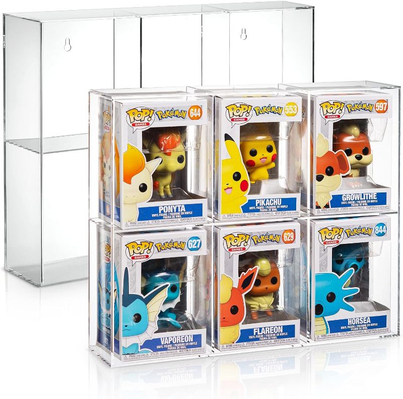 Photo 1 of Acrylic Funko Pop Display Case - Fits 12 Regular Size Funko Pop Boxes, Even When in Soft Protectors [Compatible with YouTooz Vinyl Collectible Toy Figures] - Funko Pop Display Shelf -- chip on the top side of the item