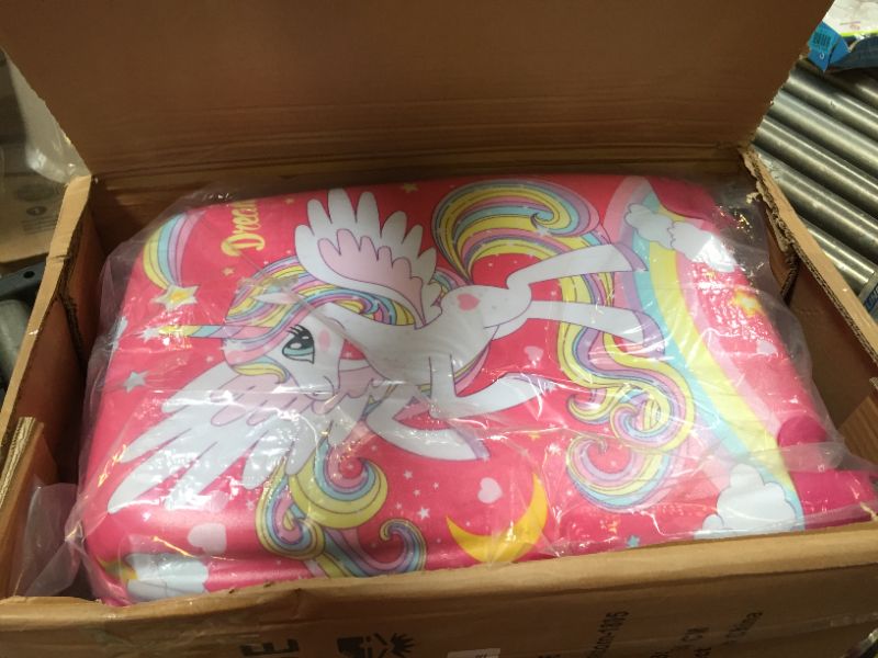 Photo 1 of childrens carry on  unicorn luggage 