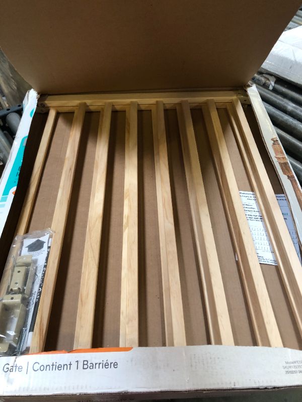 Photo 1 of Evenflo, Top of Stairs, Extra Tall Gate, Tan Wood