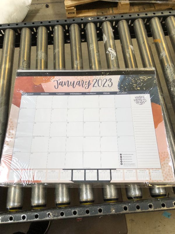 Photo 3 of bloom daily planners 2023 Academic Year Desk Calendar - 21" x 16" Large Monthly Organizer Pad (JANUARY 2023 - DECEMBER 2023) Desktop Blotter - Watercolor