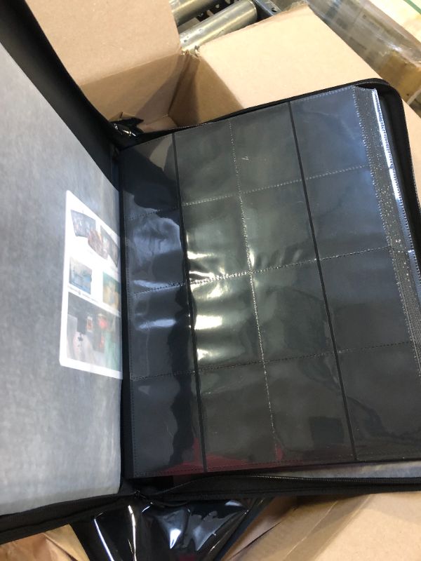 Photo 3 of TopDeck 1000 Card Portfolio | 16 Pocket Trading Cards Album | Long Term Storage Binder |Side Load Sleeves | Pokemon/MTG/Yugioh/TCG Folder | Trading & Sports Holder | TCG Binder (Black)