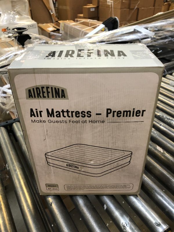 Photo 3 of Airefina Full Size Air Mattress with Built-in Pump, Inflatable Airbed with Self-Inflation/Deflation, Flocked Surface Blow Up Bed for Home Guest, Portable Airbed for Camping, 75x54x18in, 650lb MAX Full 18 inch