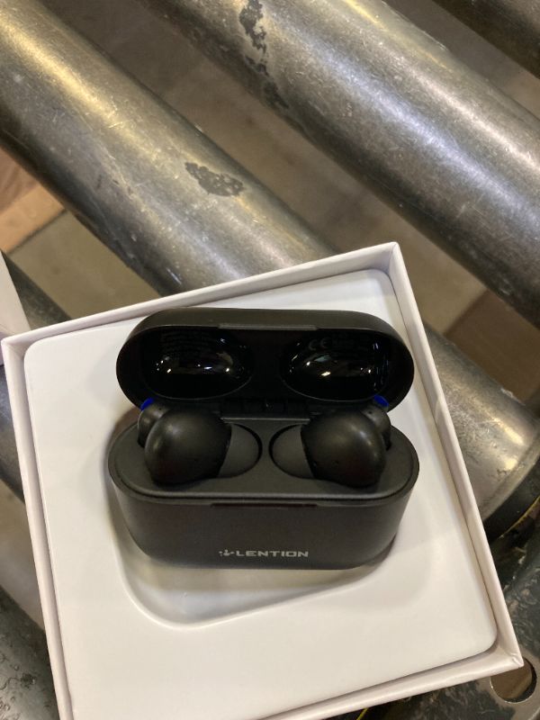 Photo 2 of LENTION T2 Hybrid Active Noise Cancelling True Wireless Earbuds, in-Ear Bluetooth Headphones, Immersive Sound Premium Deep Bass Bluetooth Earbuds, ENC Noise Reduction, Bluetooth 5.1 Earphones, Black