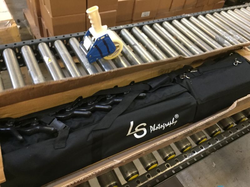Photo 1 of LimoStudio Large Heavy Duty 15 x 10 ft. (W x H) Panorama Wide Extra Length for Crossbar Backdrop Stands, Background Support System, Spring Shock Proof Tripod Stands with Accessories, AGG3316 15 x 10 ft (W x H)
