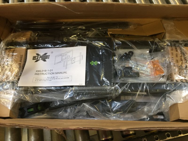 Photo 1 of USX MOUNT Full Motion TV Wall Mount Bracket fits for 32-90" TVs Holds up to 150lbs with Sliding Design for TV Centering, Swivel, Tilt, Max VESA 600x400mm, Arms for 16", 18", 24" Studs