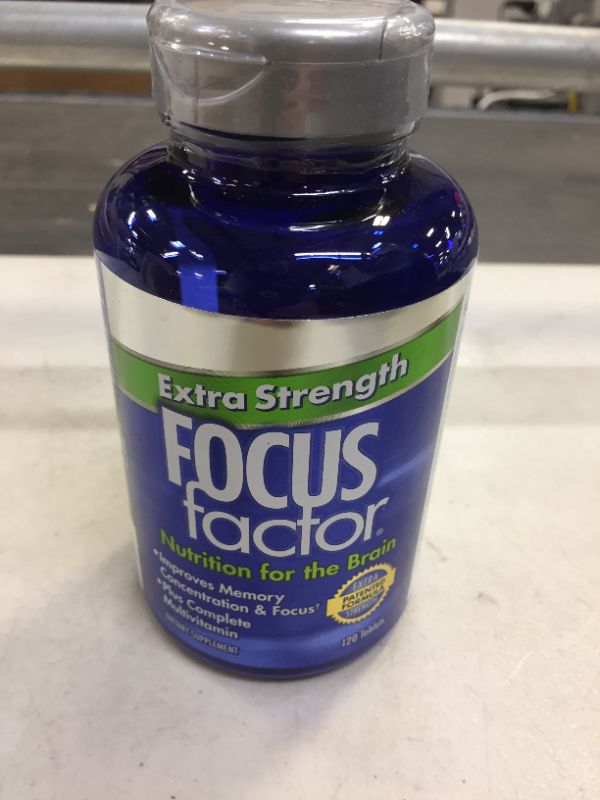 Photo 2 of Focus Factor Adults Extra Strength, 120 Count - Brain Supplement for Memory, Concentration and Focus - Complete Multivitamin with DMAE, Vitamin D, DHA - Trusted Health Vitamins 120 Count (Pack of 1)-------------EXP 04.2024