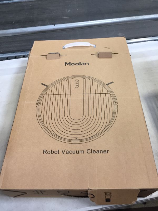 View 2 of Moolan Robot Vacuum Cleaner,2900Pa Strong Suction Robotic Vacuum Cleaner with WiFi APP Alexa Control,Automatic Self-Charging,150Mins MAX,Tangle-Free,Ultra Slim,Ideal for Pet Hair Hard Floor Carpet