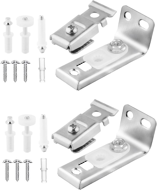 Photo 1 of 12pcs Bifold Door Hardware kit Accessories, Bi-Fold Closet Doors Hardware Replacement Accessories for Sliding Doors Barn Doors Suitable for 7/8-1inch Guide Wheel Track
