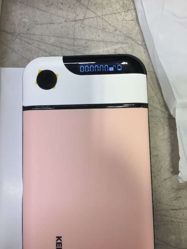 Photo 3 of Cell Phone Lock Box with Timer, Portable Time Lock Box for iPhone and Android Phone, Help to Be Self-Discipline and Focus to Achieve Goals, Prevent Phone Addiction (Pink)