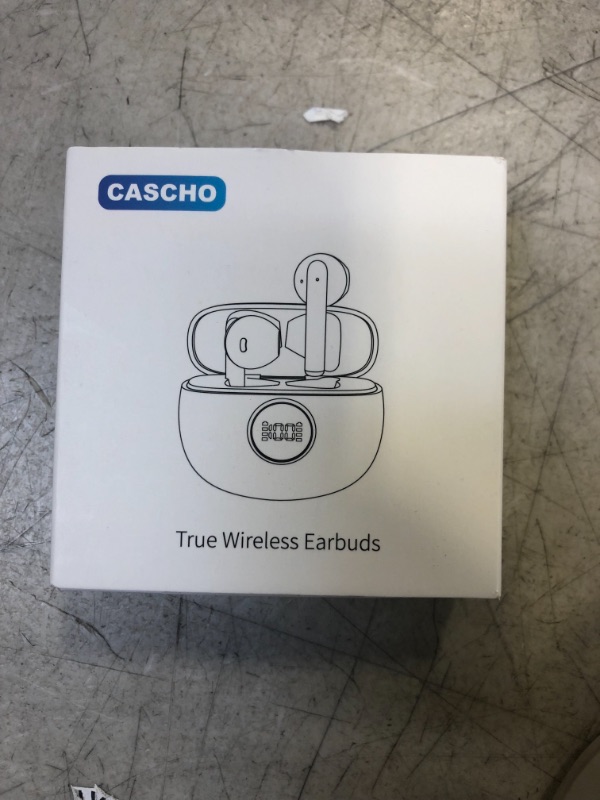 Photo 2 of CASCHO Ear Buds Wireless Earbuds V5.3, Ear Buds for Small Ears, 37H Playtime, Bluetooth Earbuds CVC8.0 Clear Call, Deep Bass, IPX7 Waterproof, Bluetooth Earphones Wireless Earbuds for iPhone Android