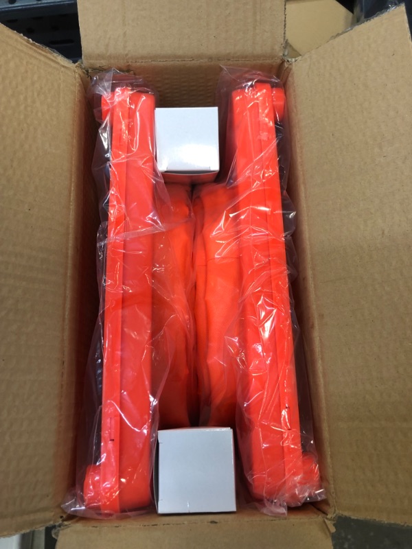 Photo 1 of RoadHero 28 Inch [2 Pack] Collapsible Traffic Safety Cones, Multi Purpose Pop-up Cones with Reflective Collar for Road Safety, Orange Cones with LED Light for Driving Training, Parking Lots