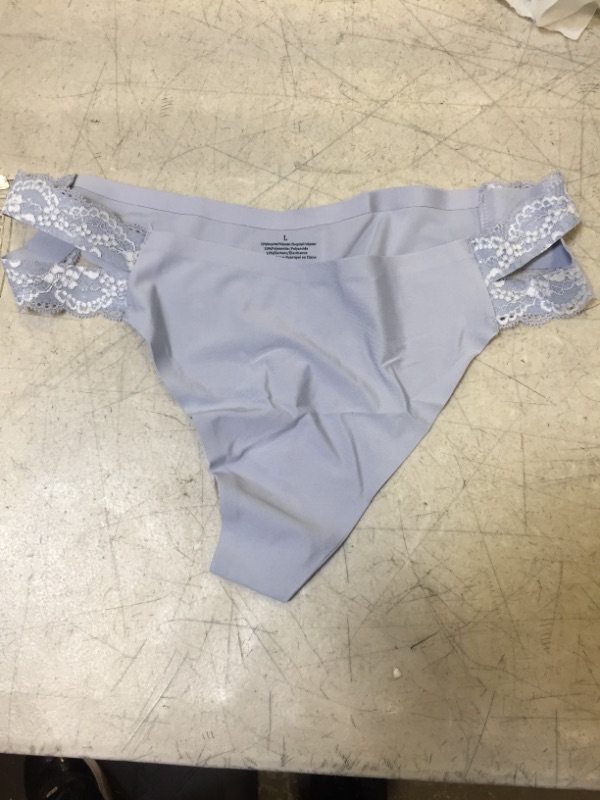 Photo 3 of FINETOO Seamless Underwear for Women Cheeky Bikini Panties High Cut V-waist Lace Underwear Women Cute Bikinis 6 Pack
