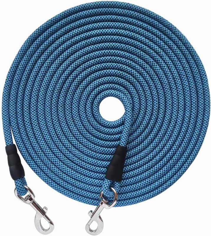 Photo 1 of YUCFOREN Check Cord/ Tie Out Long Rope Leash for Dog Training 15FT 20FT 26FT 40FT Obedience Recall Training Agility Lead for Large Medium Small Dogs, Great for Training, Camping, Playing, Backyard
