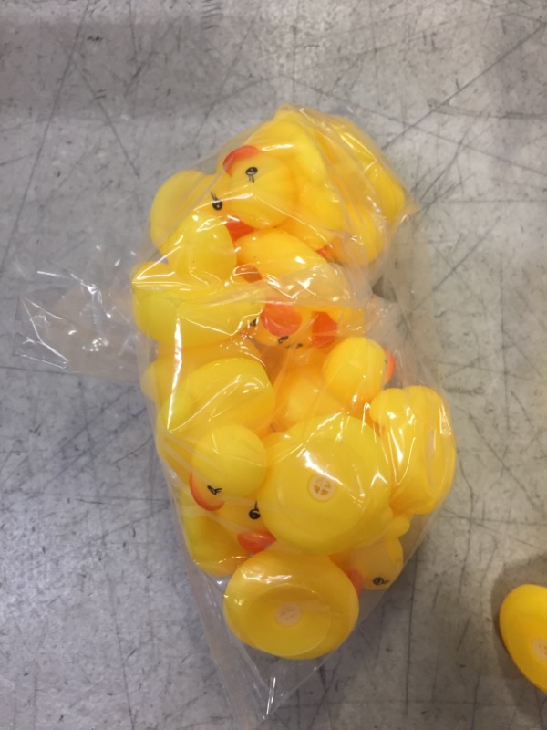 Photo 2 of AHUA Bath Duck Toys 20 PCS Mini Rubber Ducks Squeak and Float Ducks Baby Shower Toy for Toddlers Boys Girls over 3 Months(1.8'')
