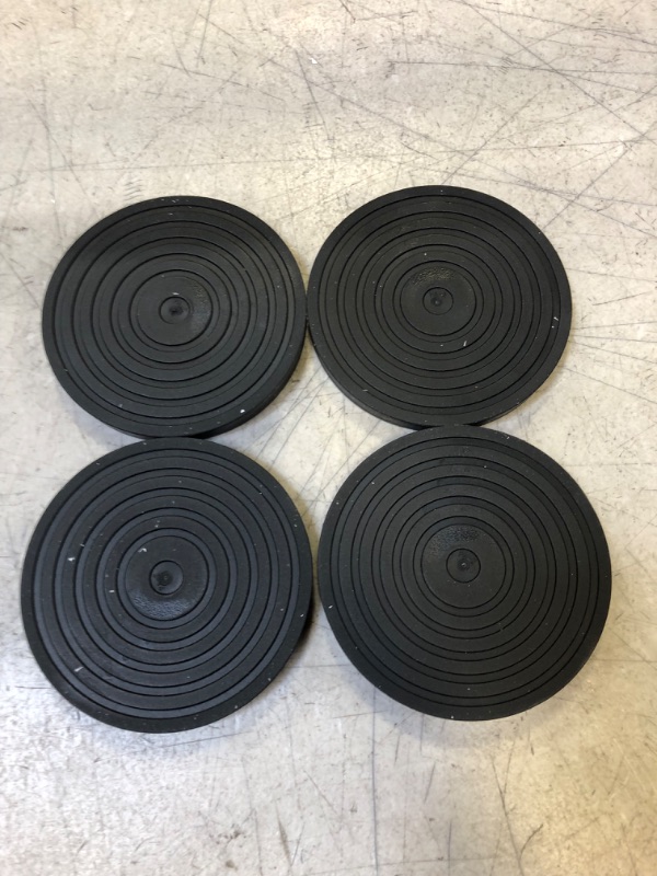 Photo 2 of 8 PCS Furniture Coasters for Hardwood Floors, 2.5inch Rubber Furniture Pads Non Slip, Round Furniture Caster Cups, Couch Stoppers to Prevent Sliding, Floor Protectors for Furniture Legs (Black-Round)
