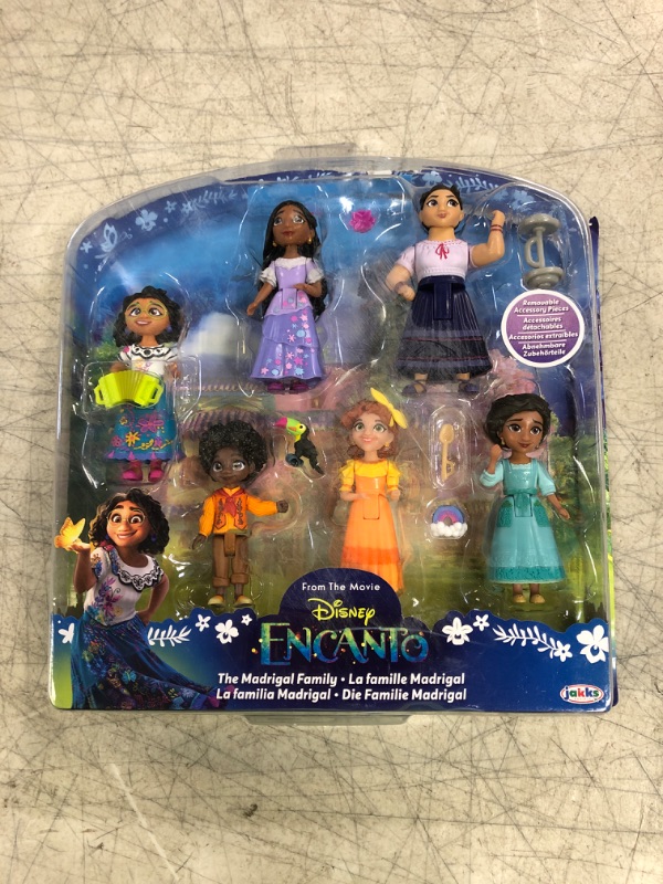 Photo 2 of Disney Encanto Doll Figures, The Madrigal Family 6-Pack Set Each with an Accessory - Great to Play with The Casa Madrigal