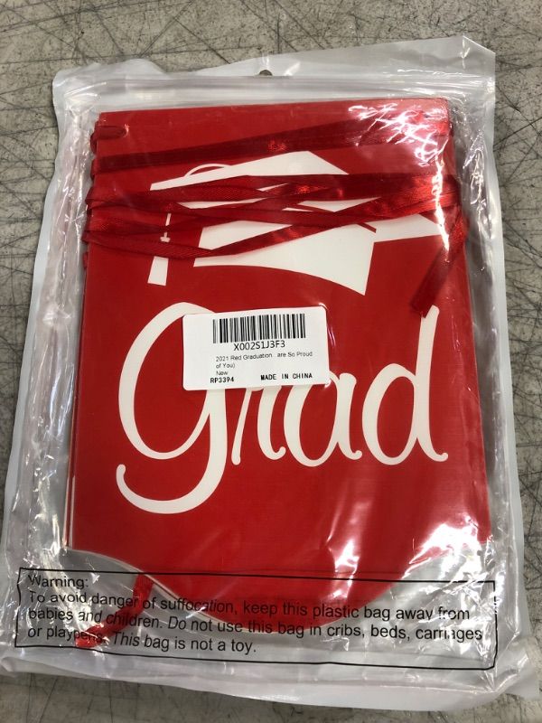 Photo 2 of 2023 Red Graduation Banner No DIY Required Graduation Congrats Grad Party Supplies Decorations, Red Grad Banner for College, High School Party Supplies