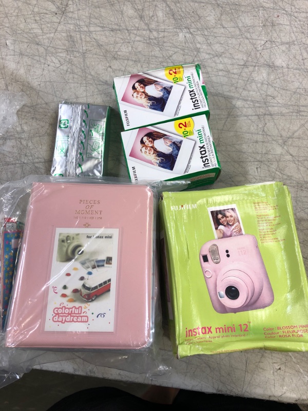 Photo 2 of Fujifilm Instax Mini 12 Instant Camera + Camera Case - Blossom Pink Blossom Pink Camera+Case