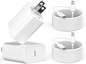 Photo 1 of iPhone 14 13 12 Fast Charger [Apple MFi Certified], 20W PD USB C Wall Charger Block Plug Fast Charging Box Cube with 6FT Lightning Cable Cord for iPhone 14/Plus/Pro Max, 13/12/11/Mini/XS/XR/SE, iPad https://a.co/d/2DBahWj