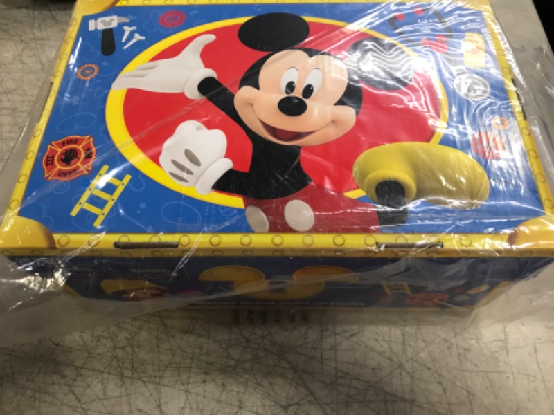 Photo 1 of Disney Junior Mickey Mouse Helping Hands Dress Up Trunk, 19 Piece Pretend Play Set with Storage, Size 4-6X, Amazon Exclusive, by Just Play