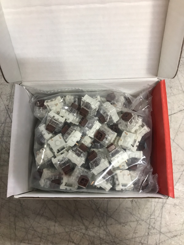 Photo 2 of Kailh Box Mechanical Switches for MX Mechanical Gaming Keyboard | 45g Force | Tactile | Plate Mounted | SMD 3 Pin RGB Switches for Backlit Keyboard | (65 PCS, Brown) 65 Pcs BOX Brown