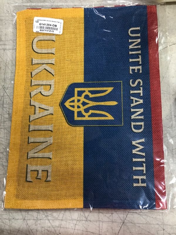 Photo 2 of Americana Home & Garden US Stand with Ukraine Garden Flag Regional Friendship American Alliance World Country Particular Area House Decoration Banner Small Yard Gift Double-Sided, Made in USA