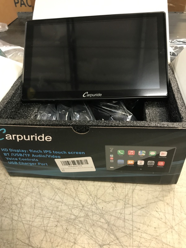 Photo 3 of 2023 Newest Carpuride 9 Inch Touchscreen Wireless Apple Carplay Android Auto Portable Car Radio Receiver Mp5 Player with Mirror Link/GPS/Siri/Google/FM,Dashboard Mounted Car Stereo https://a.co/d/avM4jyh