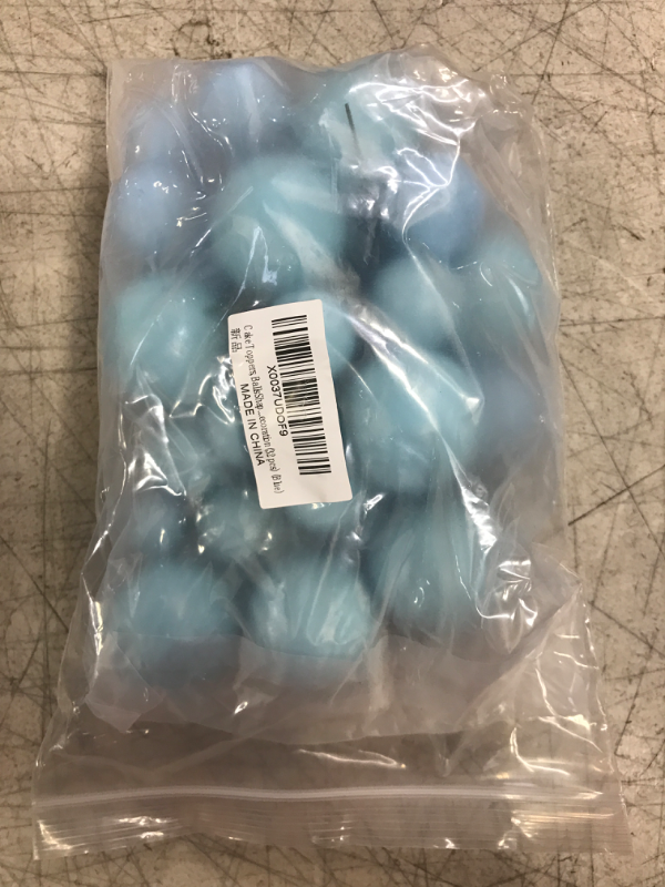 Photo 1 of Cake Toppers, Balls Shaped Paper Jam DIY Cake Insert Topper Card Gift Cup Cake Paper Toothpick Party Birthday Cake Decoration(32 pcs) (Blue)