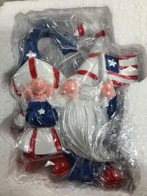 Photo 2 of Zonling 4th of July Decorations Patriotic Gnomes - Gnomes Figurines Gift for Independence Day Memorial Day Presidents Day Veterans Day Armed Forces Day