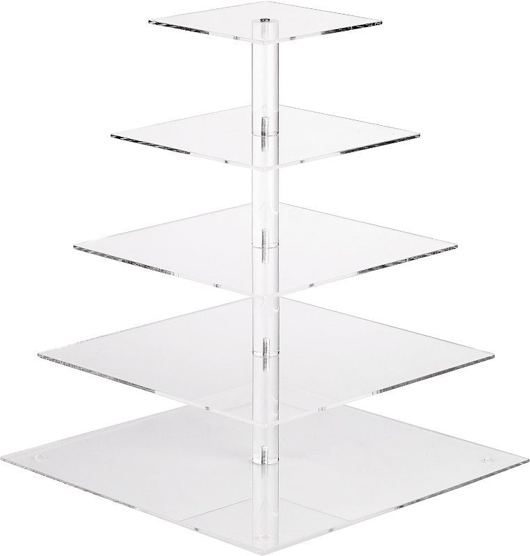 Photo 1 of 5 TIER SERVING CUPCAKE STAND TOWER, SQUARE 
