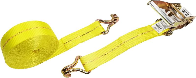 Photo 1 of  2" x27' Ratchet Strap Tie Down 10000lbs J Hook,Heavy Duty Tie-Down Ratcheting Cargo Truck Straps Wire Hook Ends, J-Hook Ratchet Strap TieDowns KJE