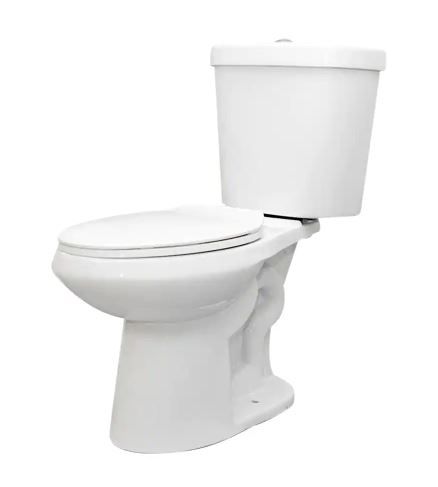 Photo 1 of 2-piece 1.1 GPF/1.6 GPF High Efficiency Dual Flush Complete Elongated Toilet in White, Seat Included
