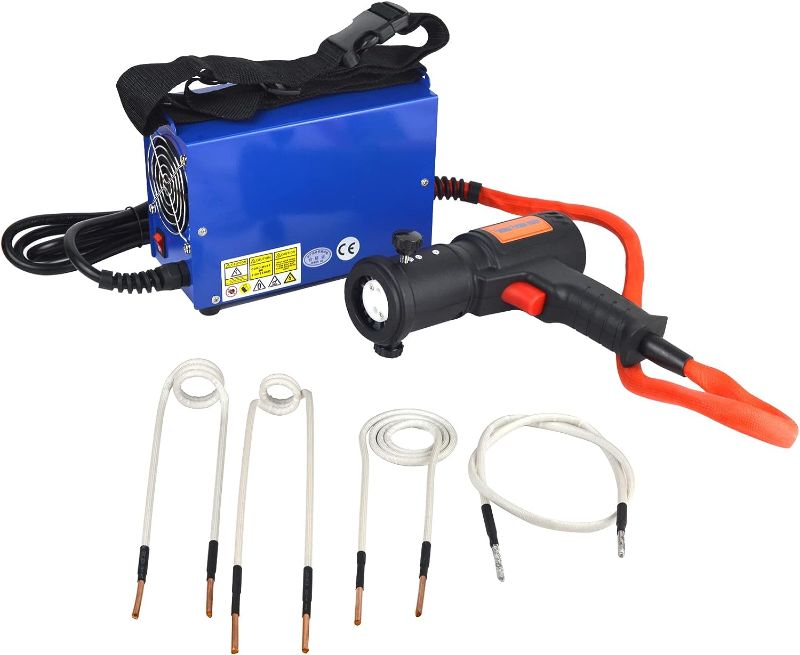 Photo 1 of 1500W Induction Heater with 4 Pieces Coils, 110V Flameless Heating Tool Handheld Bolt Removal Rusty Screw Removing Tool
OPEN BOX ITEM 